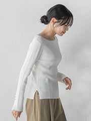 配色RIBニット≪手洗い可能≫