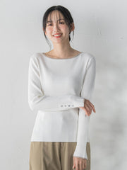 配色RIBニット≪手洗い可能≫