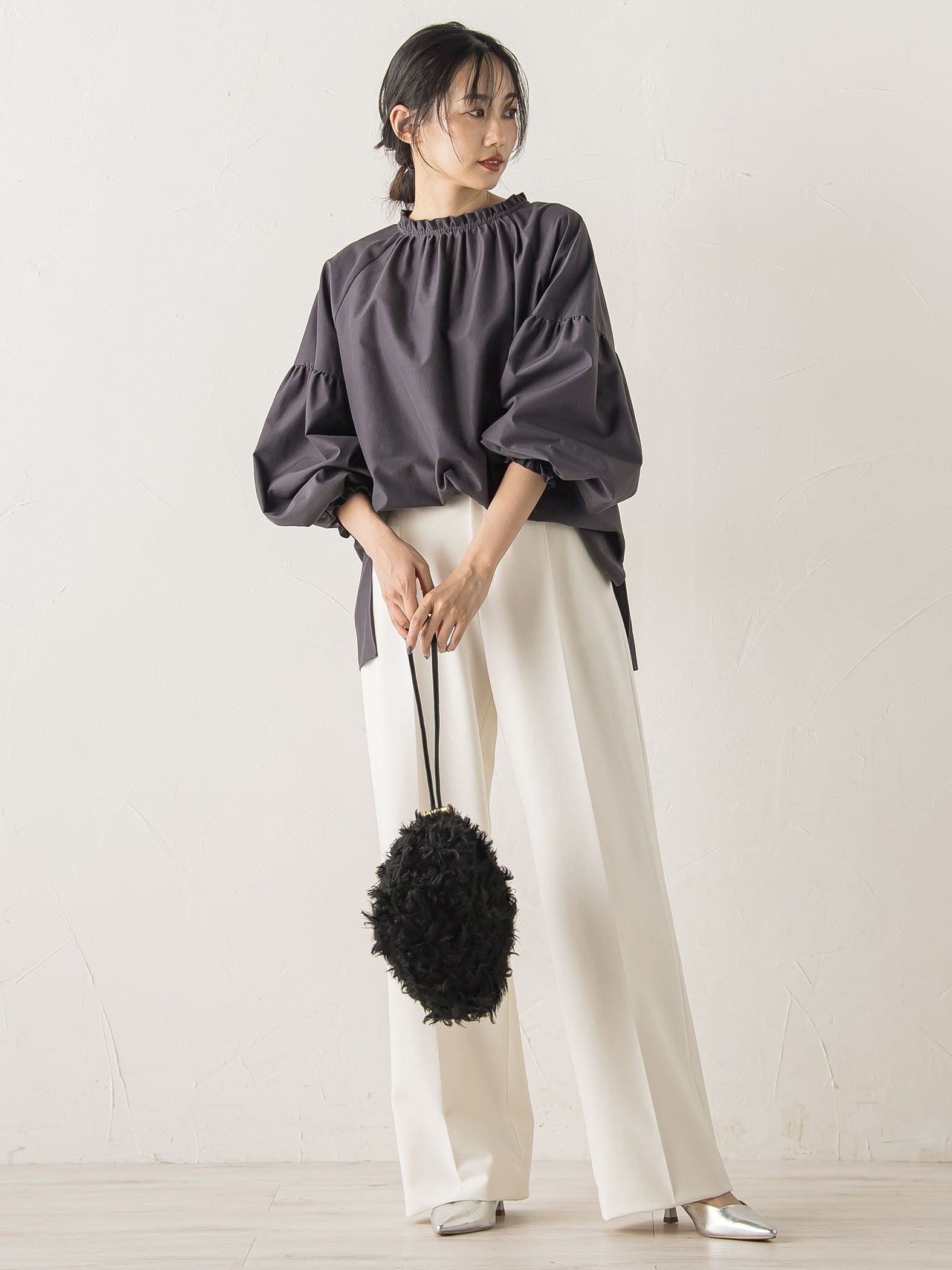 両面起毛ストレッチパンツ≪洗濯機で洗える≫