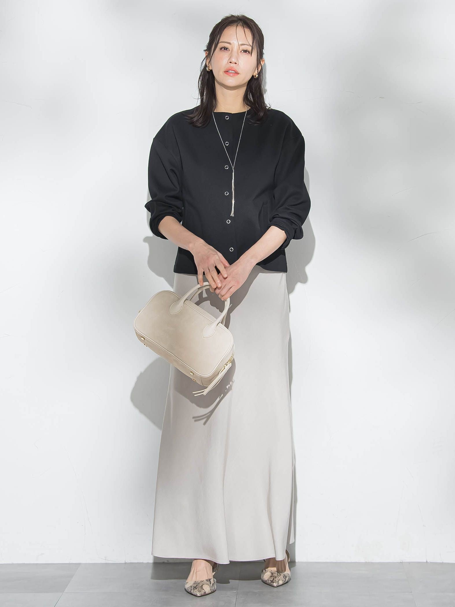 【WEB限定】美フォルムデイリーカーディガン≪洗濯機で洗える/11号あり≫