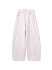 カーブデニムパンツ≪洗濯機で洗える≫