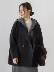 プレミアムウールカシミヤショートコート