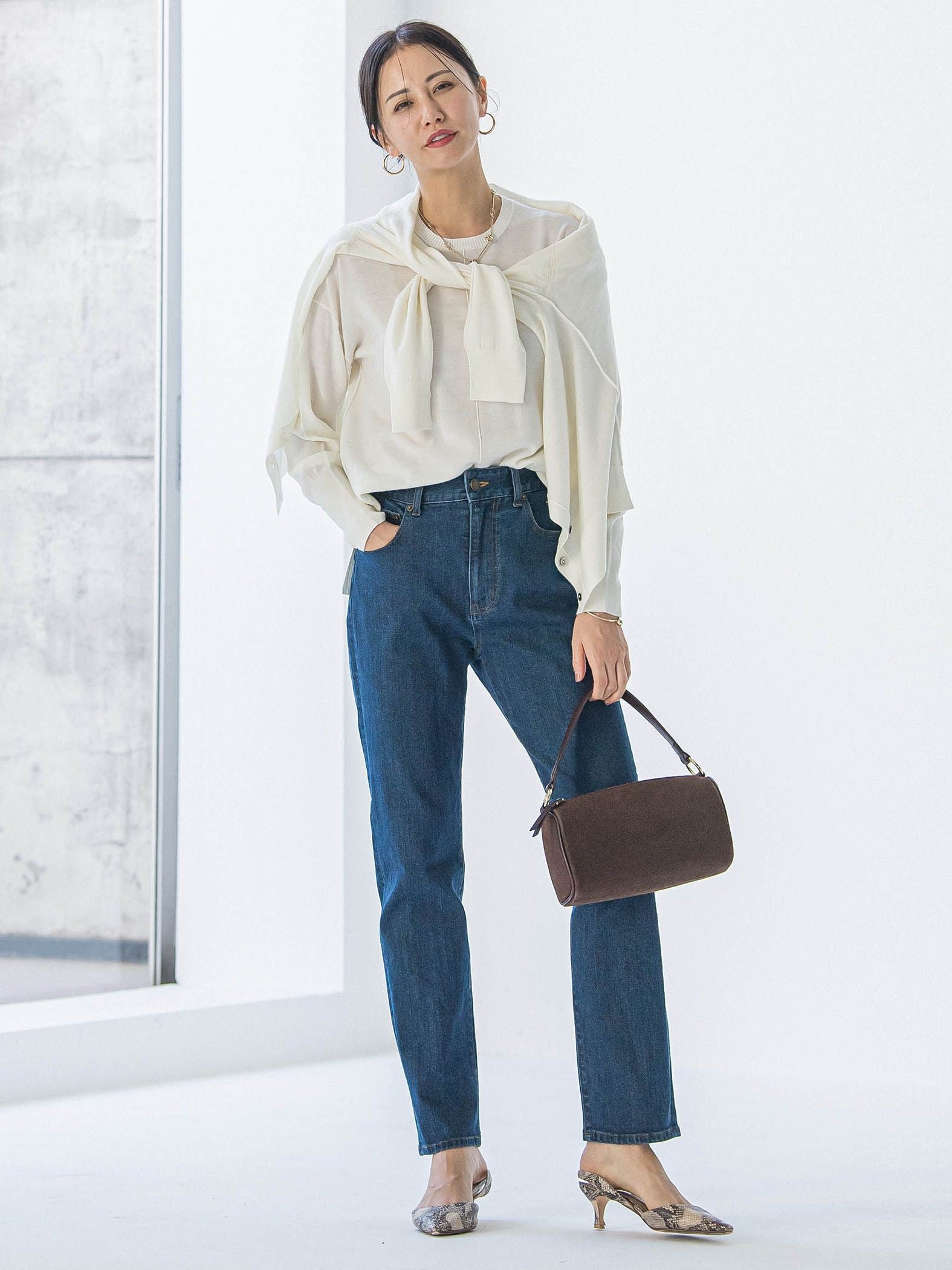 【WEB限定】365デニムパンツ スキニーシルエット≪洗える≫