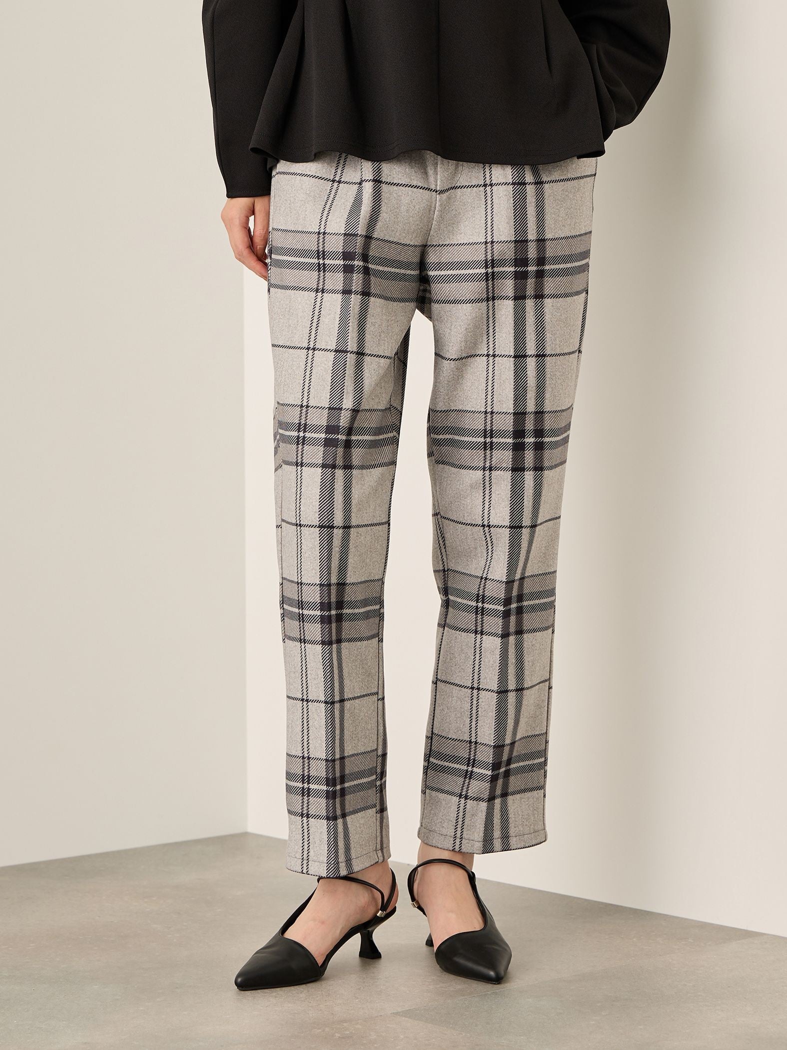 ブラッシュバックストレッチイージーパンツ≪洗濯機で洗える≫