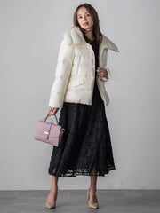 スパンコールテープチュールスカート