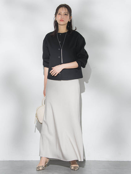 【WEB限定】美フォルムデイリーカーディガン≪洗濯機で洗える/11号あり≫