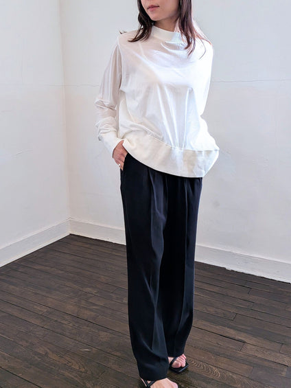 《予約販売》　soft gather tops 【日本製】