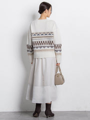 素材切り替えオーガンジースカート