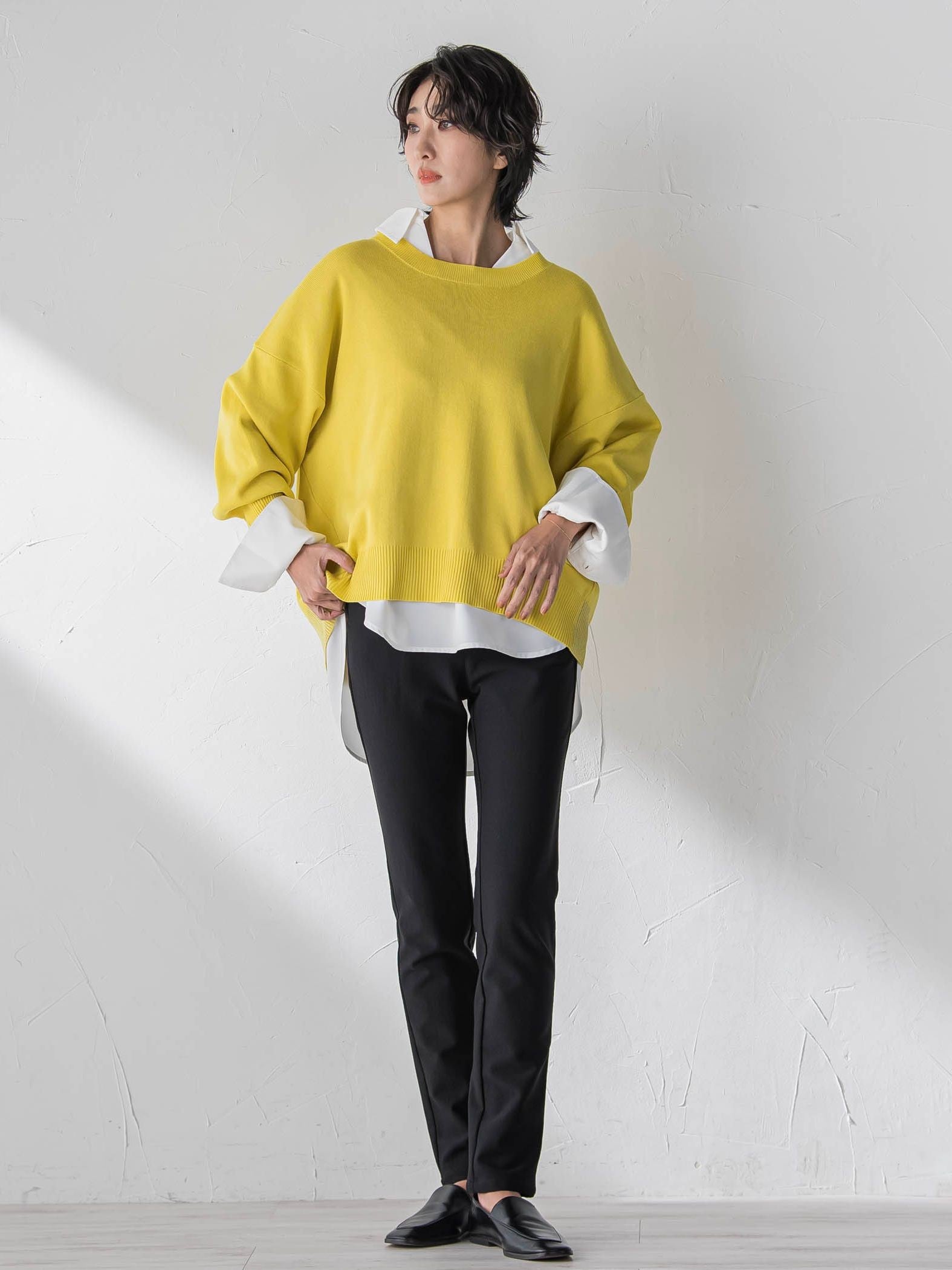 【WEB限定/新色追加】”3コーデが叶う2点セット”ニット×シャツ