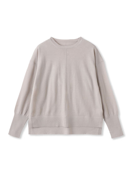 【WEB限定】ベーシックウールクルーネックニット≪洗える≫