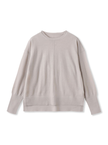 【WEB限定】ベーシックウールクルーネックニット≪洗える≫