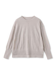【WEB限定】ベーシックウールクルーネックニット≪洗える≫