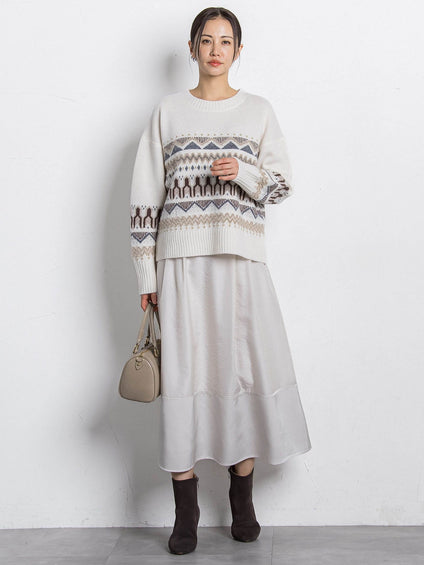 素材切り替えオーガンジースカート