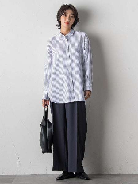 ドビーストライプシャツ
