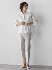 シアーサッカーストライプシャツ