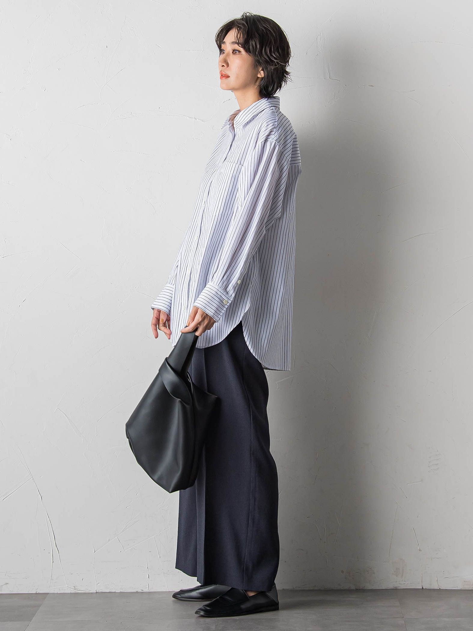 ドビーストライプシャツ