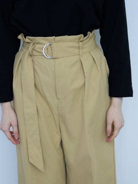 【大人の抜け感】ツイルチノワイドパンツ