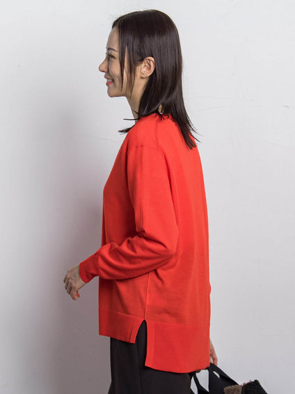 【WEB限定】ベーシックウールカーディガン≪洗える≫