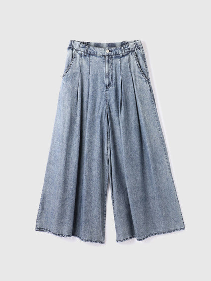 バイオシルクタックフレアパンツ≪洗濯機で洗える≫
