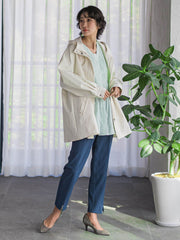 【WEB限定/大きいサイズ】マルーデデニムテーパードパンツ