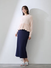 バルーンヘムニットプルオーバー≪手洗い可能≫