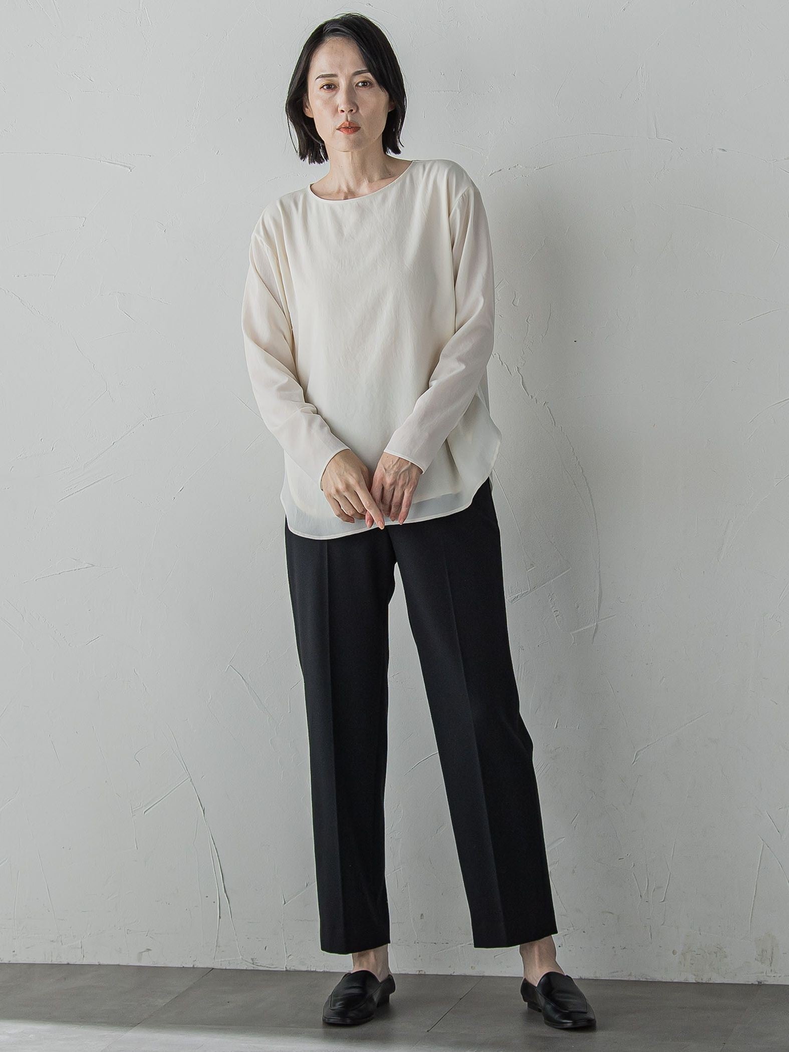 【大きいサイズ】ピクシエスタストレートパンツ≪洗濯機で洗える≫