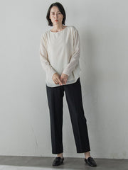 【大きいサイズ】ピクシエスタストレートパンツ≪洗濯機で洗える≫