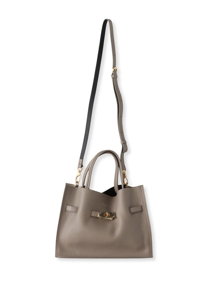 【VIOLAd'ORO】イタリアンWフェイスレザートートバッグ