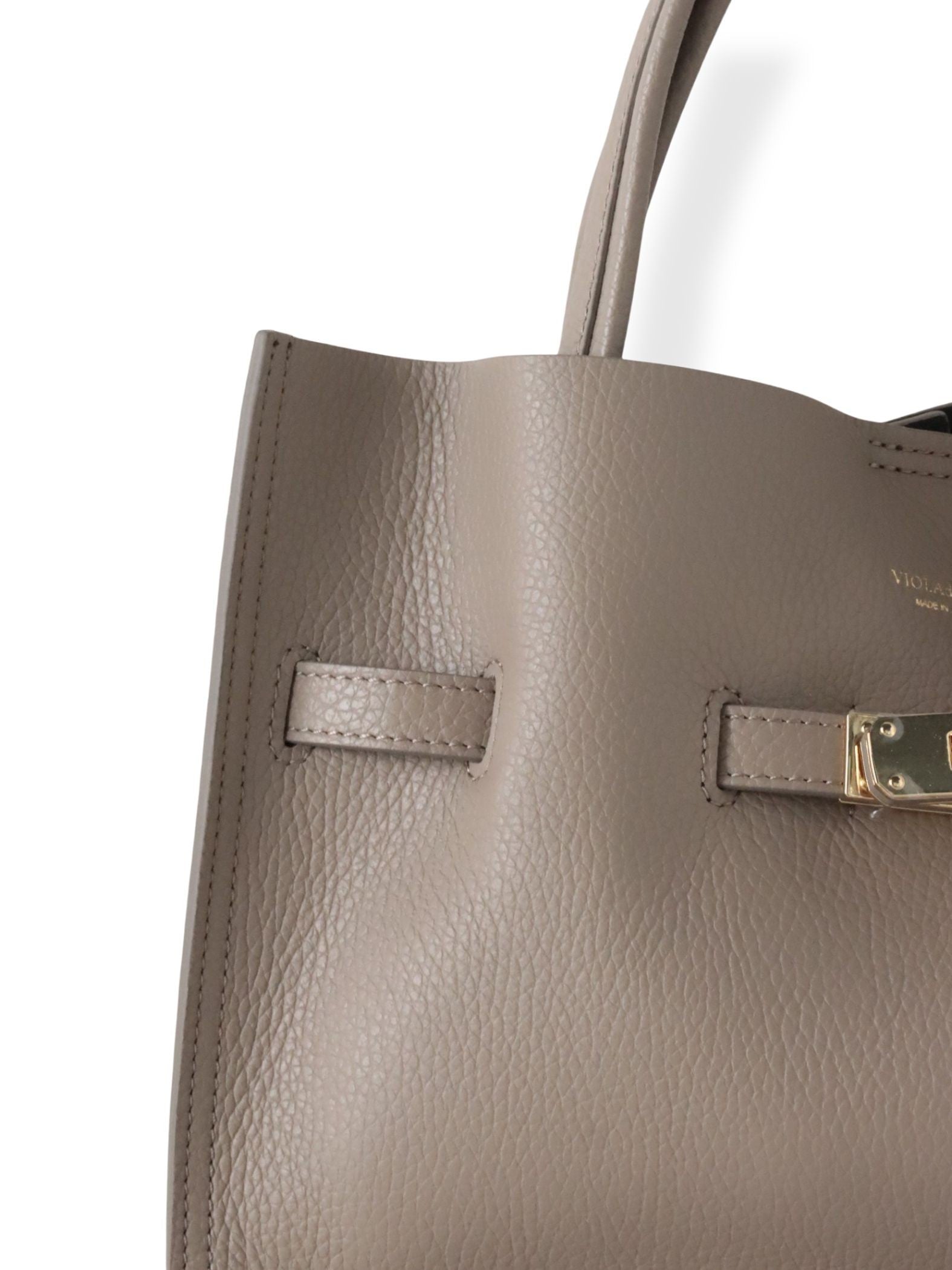 【VIOLAd'ORO】イタリアンWフェイスレザートートバッグ