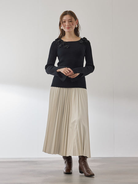 シープナッパチョウプリーツスカート