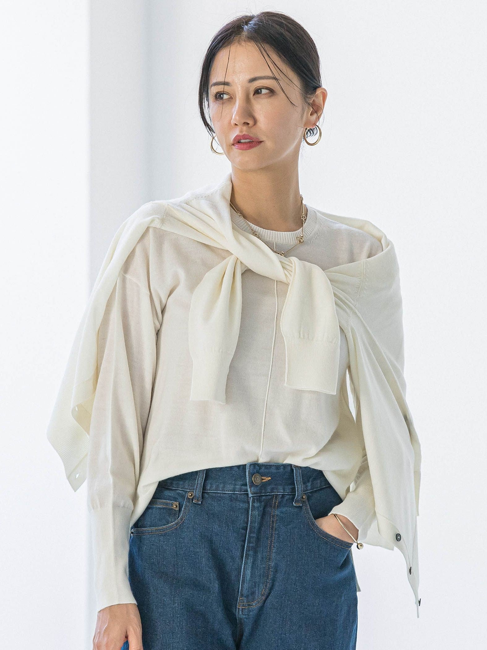 【WEB限定】ウォッシャブルウールカーディガン≪洗える≫