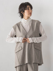 【大きいサイズ/受注会限定】カシミヤシルクシアージャージカットソー