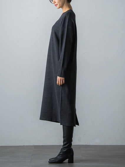 【WEB限定】LANABLENDニットワンピース≪洗えるニット/Lサイズあり≫
