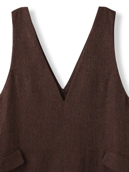 ライトツイードジャンパードレス≪手洗い可能≫