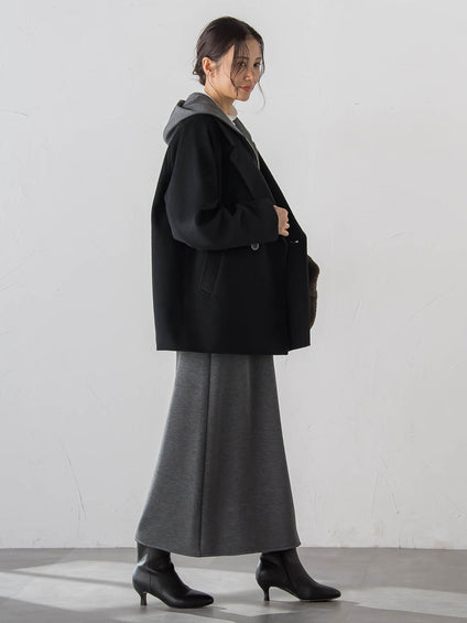 プレミアムウールカシミヤショートコート