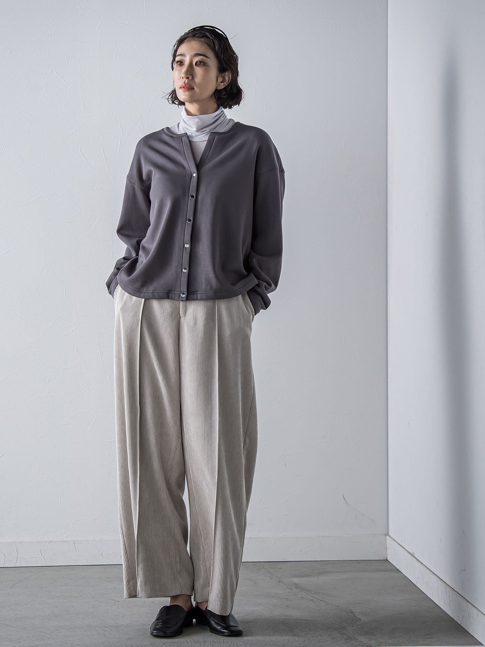 コーデュロイワイドパンツ≪洗濯機で洗える≫