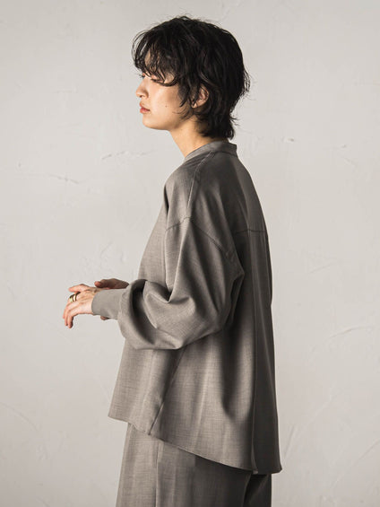 【一瞬で楽とキレイを叶える】ナチュラルストレッチスキッパーブラウス≪セットアップ対応≫