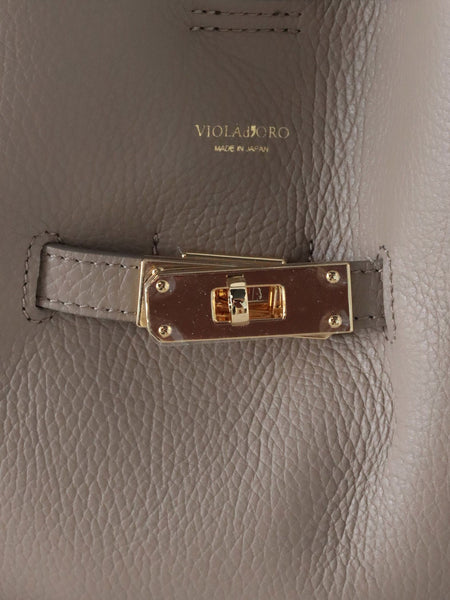 【VIOLAd'ORO】イタリアンWフェイスレザートートバッグ