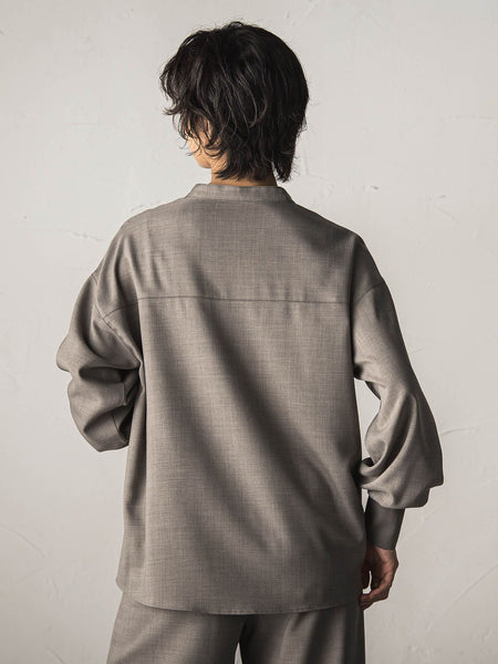 【一瞬で楽とキレイを叶える】ナチュラルストレッチスキッパーブラウス≪セットアップ対応≫