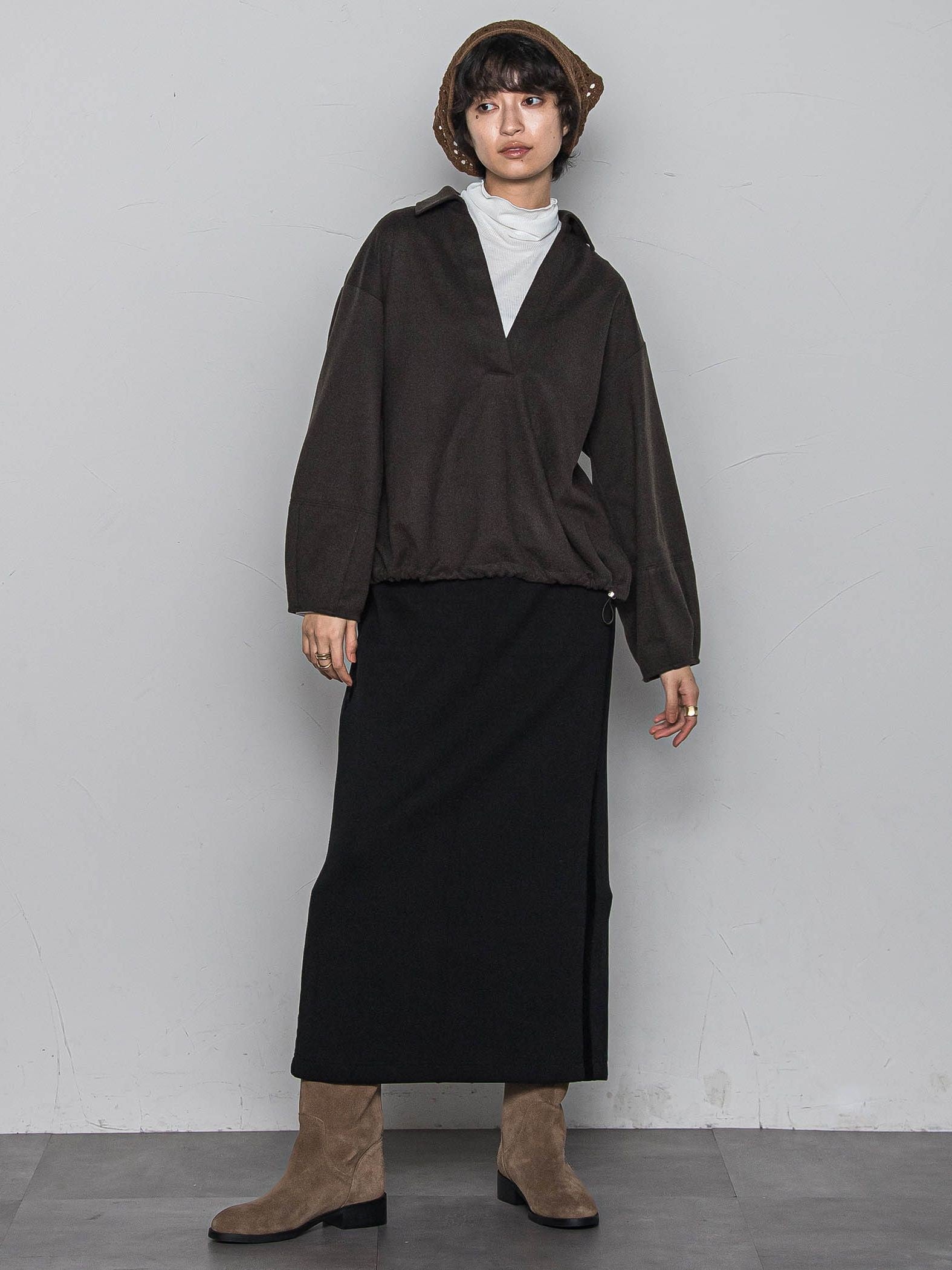 【楽・美・軽】スキッパーブラウス≪手洗い可能≫