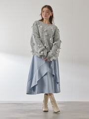 メニリボンブークレーニット≪手洗い可能≫