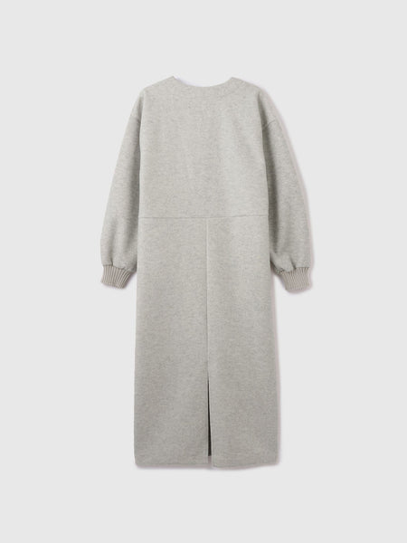 ソフトニットメルトンキーネックワンピース≪手洗い可能≫