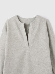 ソフトニットメルトンキーネックワンピース≪手洗い可能≫