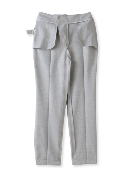 【WEB限定/+5cm丈長め】シェルタリングテーパードパンツ