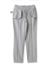 【WEB限定/+5cm丈長め】シェルタリングテーパードパンツ