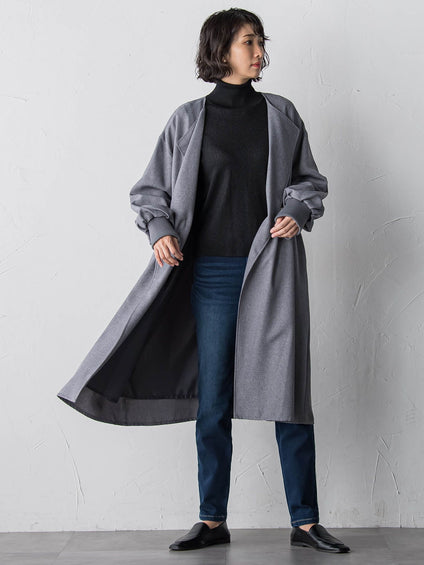 ラメリブタートルニット