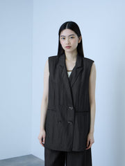 【シーズンレス】ナイロンツイルデニムベスト
