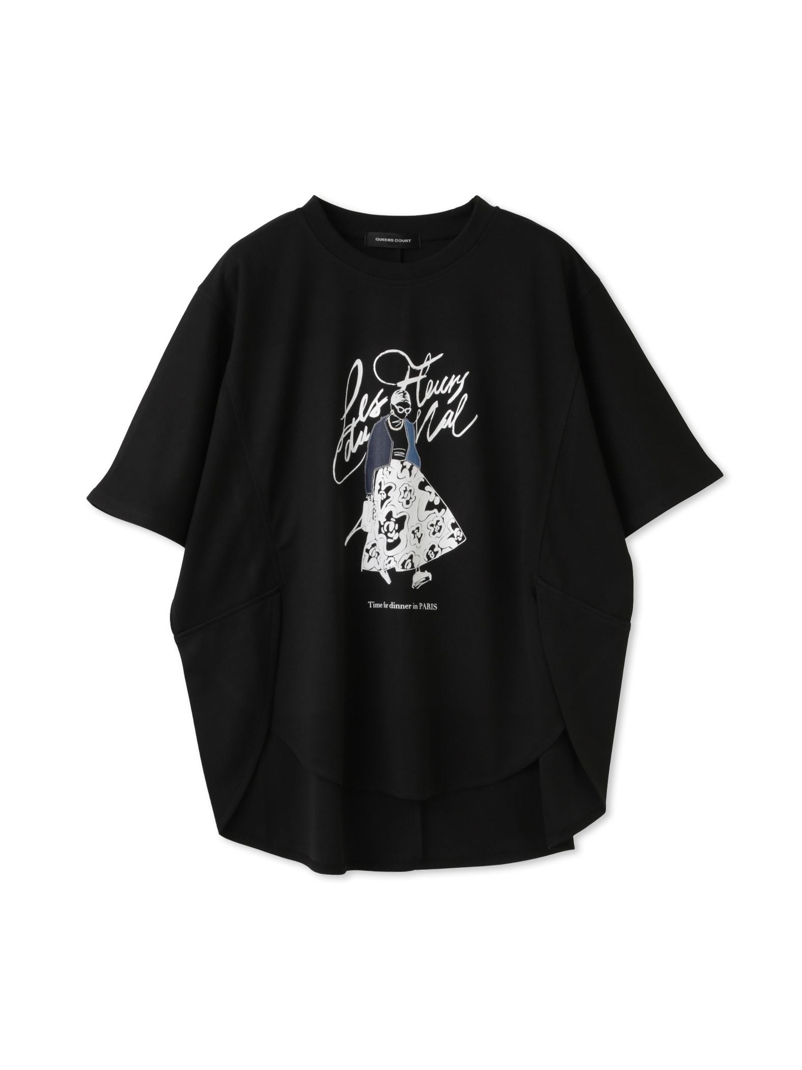 ドールモチーフプロントTシャツ≪手洗い可能≫