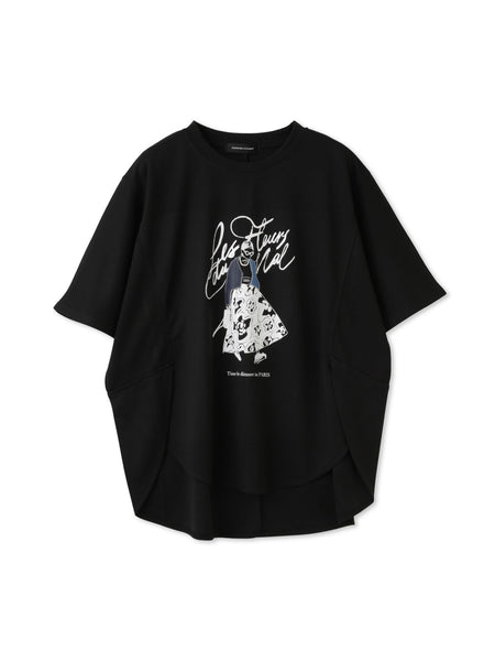 QUEENS COURT / クイーンズコート ドールモチーフプロントTシャツ≪手洗い可能≫ ドールモチーフプロントTシャツ≪手洗い可能≫ | QUEENS COURT
