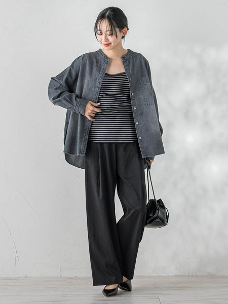 ワイドポケットタックパンツ